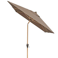 Thumbnail for Doppler Alu Wood – Rectangular parasol for balcony and terrace – Elegant wood look – 300x200 cm – Greige