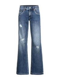 Thumbnail for Herrlicher women's jeans jeans trousers flared fit Edna 5893 D9705 with wide flared leg on sale