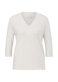 Thumbnail for comma knitted sweater with 3/4 sleeves on sale