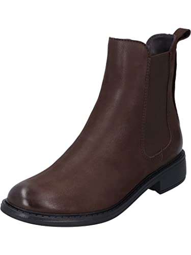 Josef Seibel Damen Chelsea Boots Selena 19,Weite G (Normal),Wechselfußbett,Schlupfstiefel,flach,Stiefel,Bootee,Booties,Braun (Moro),41 EU im Sale