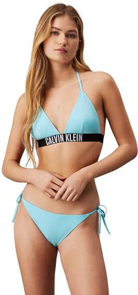 Thumbnail for Calvin Klein Women's Bikini Top Triangle Nylon Pre-Padded Cups on Sale