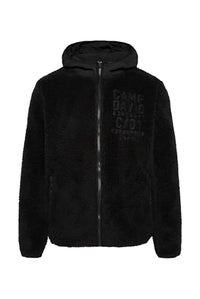 Thumbnail for Camp David Herren Teddyfleecejacke mit Ripstop-Kapuze und Stickereien Black im Sale