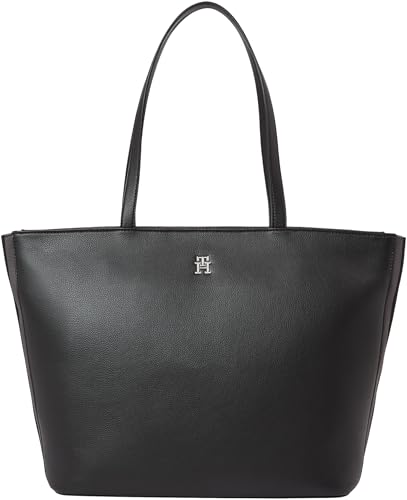 Tommy Hilfiger Damen Tote Bag Tasche Essential Tote Mittelgroß, Schwarz (Black), Onesize im Sale