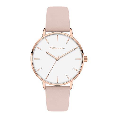 Tamaris women's analog quartz watch with leather strap TT-0004-LQ on sale