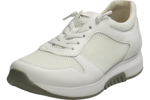 Gabor Damen Low-Top Sneaker, Frauen Halbschuhe,Strassenschuhe,Sportschuhe,Freizeitschuhe,Turnschuhe,Laufschuhe,Weiss(Se.Elastic),38 im Sale