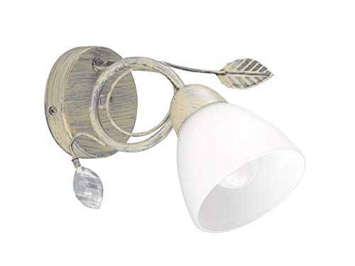 Trio Leuchten wall light 200700161 Traditio, metal antique grey, glass in white, excl. 1 x E14 on sale