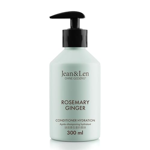 Jean &amp; Len Conditioner Moisture Rosemary &amp; Ginger, for dull and lackluster hair, intensively nourishes &amp; improves combability, conditioner with spicy fragrance, without parabens &amp; silicones, 300 ml on sale