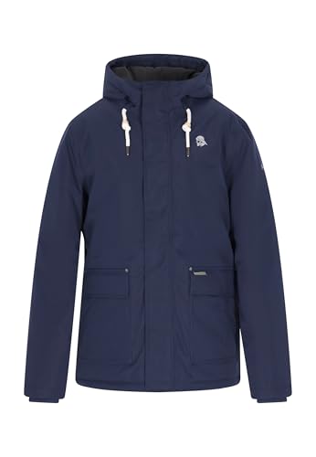 Schmuddelwedda Herren Winterjacke Langarm Reißverschluss Blasebalgtasche Freizeit, L, Dunkelmarine im Sale