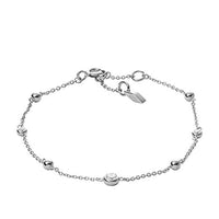 Thumbnail for Fossil Armband Für Frauen Glitz By The Yard, Gesamtlänge: 16,5 Cm + 1,2 Cm + 1,2 Cm Silber Sterling Silber Armband, JFS00452040 im Sale
