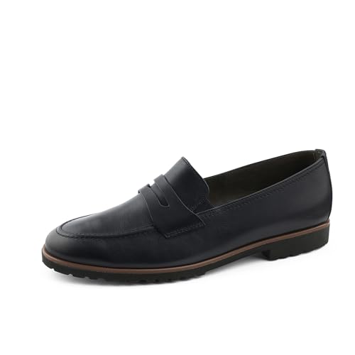 Paul Green Damen Slipper, Frauen Slip On,Slides,Schlupfschuhe,schluepfschuhe,Loafer,College Schuhe,Businessschuhe,Slip-ons,Blau (Ocean),39 im Sale
