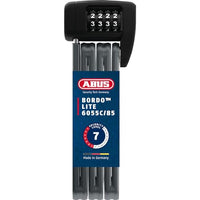 Thumbnail for ABUS Faltschloss Bordo Lite 6055C SH - mit Halterung und Zahlencode - Extra-leichtes Zahlenschloss aus Spezialstahl - ABUS-Sicherheitslevel 7 - 60 cm - Schwarz im Sale