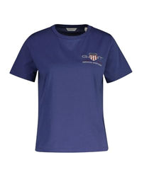 Thumbnail for GANT Women's REG Archive Shield SS T-Shirt, Dusty Navy, on sale