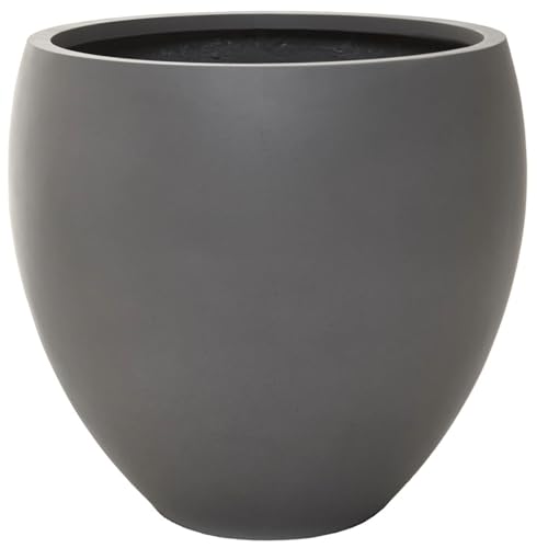 VIVANNO Flowerpot Fiberglass Pluto Concrete Design Grey (40x40 cm) on Sale
