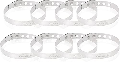 wenco premium roulade rings made of stainless steel, 8 pieces, on sale