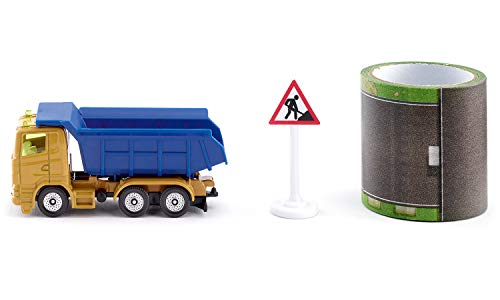 Siku 1600, Baukipper mit Tape, Metall/Kunststoff, Multicolor, Kippbare Mulde, 5 m Fahrstrecke im Sale