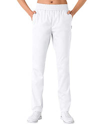 Thumbnail for CLINIC DRESS Hose für Damen und Herren, lässige Beinweite, Rundumgummibund mit Kordeldurchzug, 2 Seitentaschen, Schrittlänge ca. 82 cm. 50% Baumwolle, 95 Grad Wäsche weiß im Sale