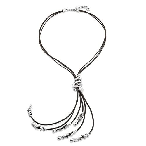 Uno De 50 Women's Necklace Silver-Plated Leather 53 cm - COL1056MARMTL0U on Sale
