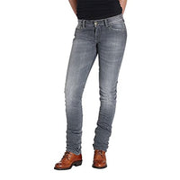 Thumbnail for Rokker The Donna Grey Damen Motorrad Jeans (Gray,28) im Sale