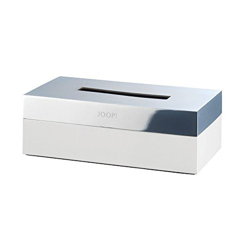 Joop! CHROMELINE white tissue boxes, 23.6 x 12.5 x 8.5 cm, on sale