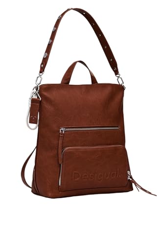 Desigual Women's Accessories PU Backpack MEDIUM, braun im Sale