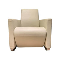 Thumbnail for Erpo Sessel Classics 164 Leder 43.990 Weiß Kufe Metall im Sale