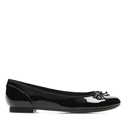 Clarks Damen Couture Bloom Geschlossene Ballerinas, Schwarz (Black Patent) ,41 EU im Sale