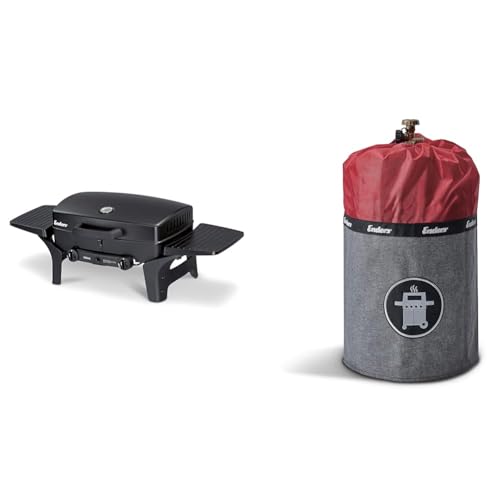 Enders URBAN gas grill, table grill, grilling, cooking, and baking function &amp; gas bottle cover Style Red 5116, gas bottle grill cover 11 kg, no rust edges thanks to silicone feet, fireproof, UV protection on sale