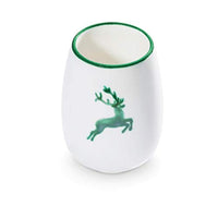 Thumbnail for GMUNDNER KERAMIK Vase Height: 11 cm Green Deer Tableware, handmade in Austria on Sale
