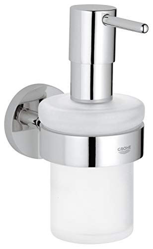GROHE Essentials - Seifenspender (mit Halter, verdeckte Befestigung, pflegeleicht, langlebig) , chrom, 40448001, 15 im Sale