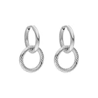 Thumbnail for PURELEI Ohrringe (Silber), Damen Ohrringe aus langlebigem Edelstahl, Wasserfester Schmuck, 15mm Durchmesser im Sale