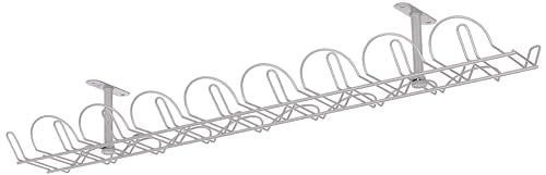 IKEA SIGNUM cable duct horizontal, silver-colored, metal, gray, 86 x 21 x 5 cm on sale