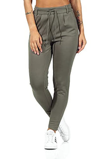 Thumbnail for ONLY women's elegant fabric trousers Poptrash Paperback Stretch Pants Business Trousers ONLPOPTRASH NEW on sale