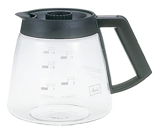 Melitta glass jug, replacement coffee pot for filter coffee machines, borosilicate glass, 1.8 l on sale