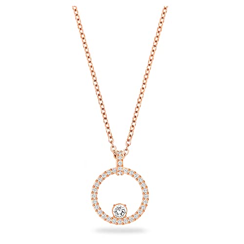 Swarovski Constella Anhänger, Rund, Weiss, Roségold-Legierungsschicht im Sale