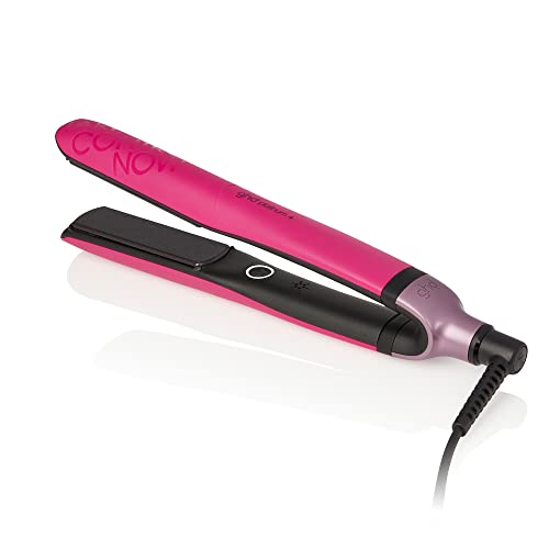 ghd platinum+ pink styler, professional straightener with bag, orchid pink, limited edition