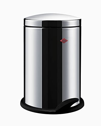 WESCO Pedal Waste Collector 116 Practical stainless steel waste bin in stainless steel color - 13 liter volume - plastic footrest on sale