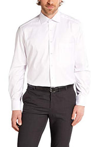Thumbnail for ETERNA Comfort Fit Cover Shirt extra short sleeve opaque breast pocket white on sale