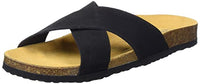 Thumbnail for ONLY SHOES Damen ONLMADISON-1 Cross Suede Slip ON Flache Sandale, Black, EU im Sale