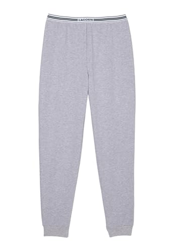 Lacoste Damen Pyjamahose 3F1506, Frauen Pyjama-Unterteil,Schlafanzughose,Jogginghose,Sweatpants,Loungewear,Grau, im Sale