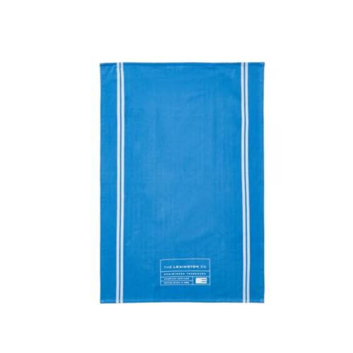 LEXINGTON Organic Cotton Kitchen Towel with Side Stripes, Blue/White, 50x70 on sale