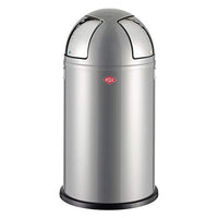 Thumbnail for Wesco Push Two pedal bin, stainless steel, 40 x 40 x 77.5 cm