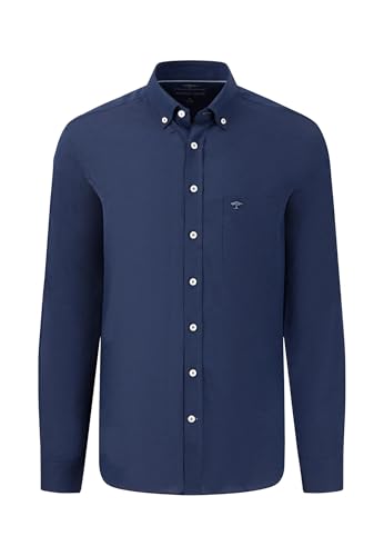 FYNCH-HATTON weiches Oxford Hemd aus Baumwolle Navy / 3 im Sale