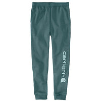 Thumbnail for Carhartt Herren-Jogginghose mit lockerer Passform, mittelschwer, konisch, Logo-Grafik, Sea Pine Heather, Groß im Sale
