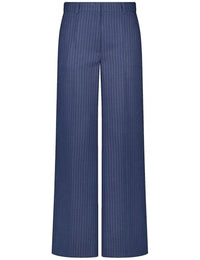 Thumbnail for Gerry Weber Damen Elegante Stoffhose mit Nadelstreifen gestreift reguläre Länge Blue Striped 40 im Sale