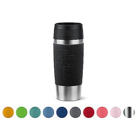 Thumbnail for Emsa N20202 Travel Mug Classic Isolierbecher 0,36 Liter | neuer Komfort-Schraubverschluss | Edelstahl | 4h heiß und 8h kalt | 100% dicht | spülmaschinenfest | 360°-Trinköffnung | Schwarz im Sale