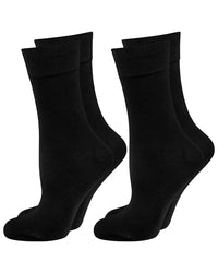 Thumbnail for Nur Die Women's 2-pack Bamboo Comfort Soft Comfort Cuff Bamboo Socks, Black, EU on Sale
