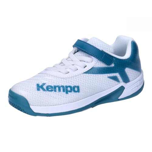 Kempa Wing 2.0 Junior Sports Shoes, white/deep blue, 34 EU on sale