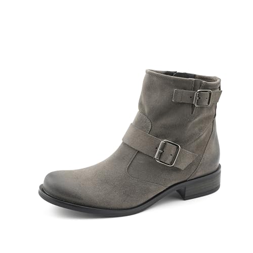 Paul Green Damen Stiefelette, Frauen Biker Boots,uebergangsschuhe,uebergangsstiefel,flach,Stiefel,Bootee,Booties,halbstiefel,Braun (Earth),39 im Sale