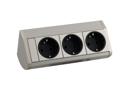Schulte 930.36.836 Evoline Dock Cuisine, 3 sockets, stainless steel