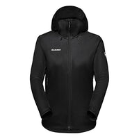 Thumbnail for Mammut Ultimate VII Hooded Softshell Jacket Women | Softshelljacke für Damen, Atmungsaktiv & Winddicht, Outdoor Wanderjacke, Gore-Tex Funktionsjacke, Allwetterjacke | Schwarz, im Sale
